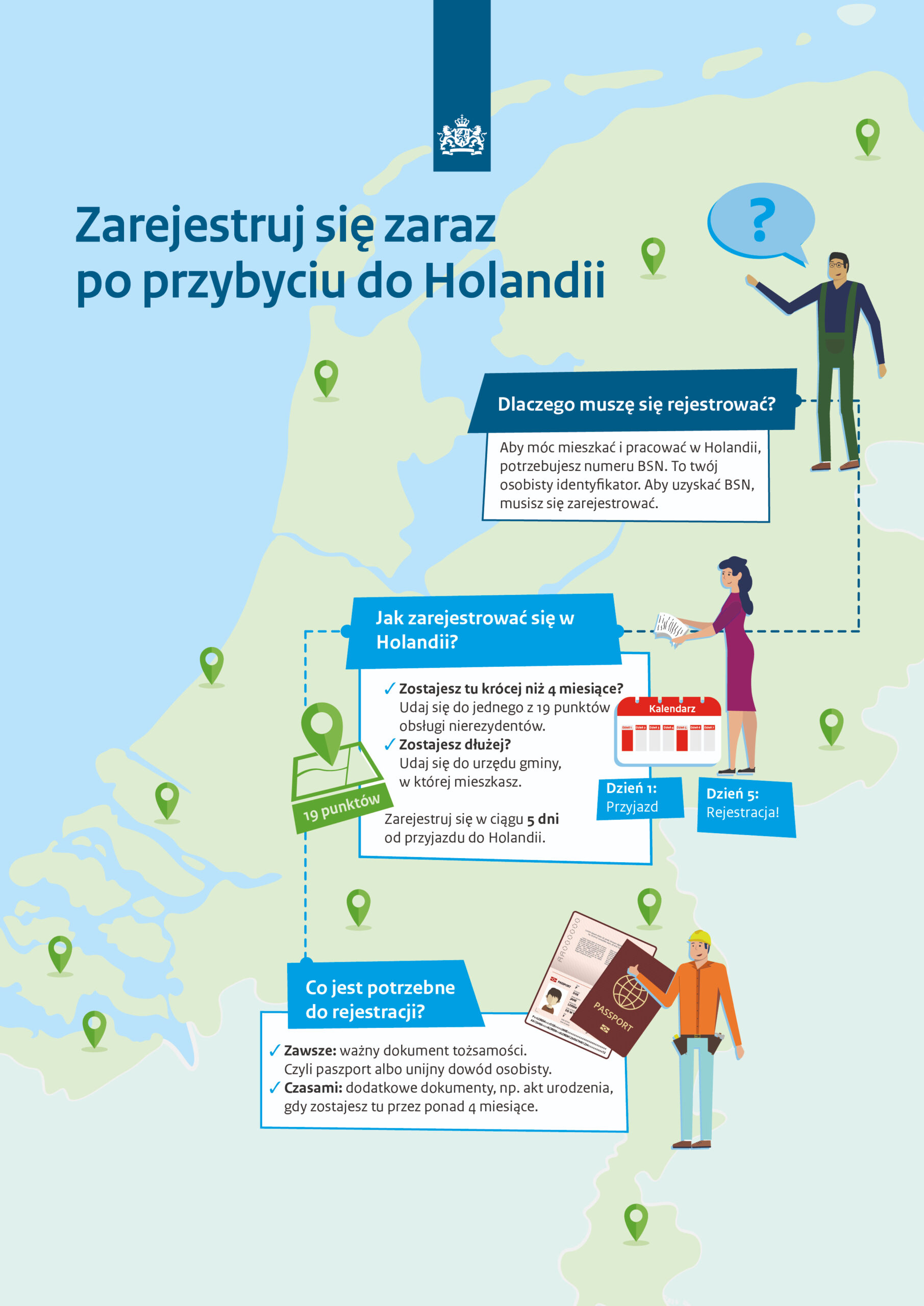 Meldunek w Holandii Jak zameldować się w Holandii?